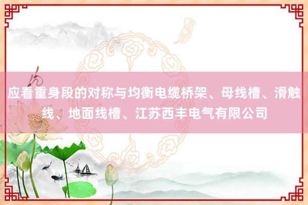 应看重身段的对称与均衡电缆桥架、母线槽、滑触线、地面线槽、江苏西丰电气有限公司